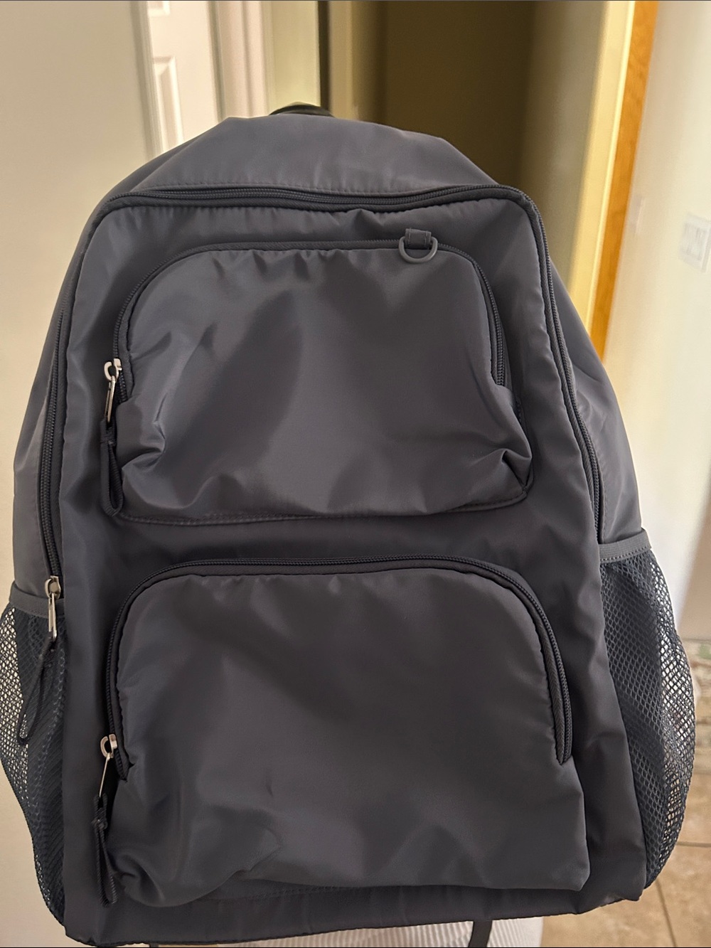 art class Gray Men's Travel Backpack with Multiple Front Pockets